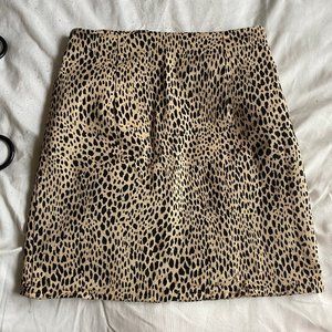 Brandy Melville Leopard Print Skirt